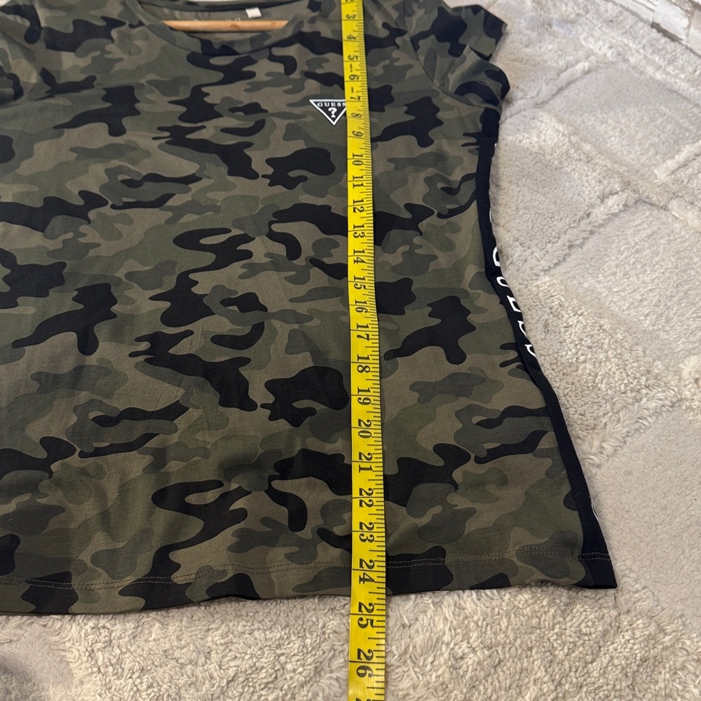 GUESS Los Angeles Women's Green Camouflage Tee - Picture 8 of 11